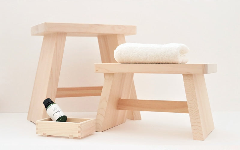 Hinoki Stool & Stand